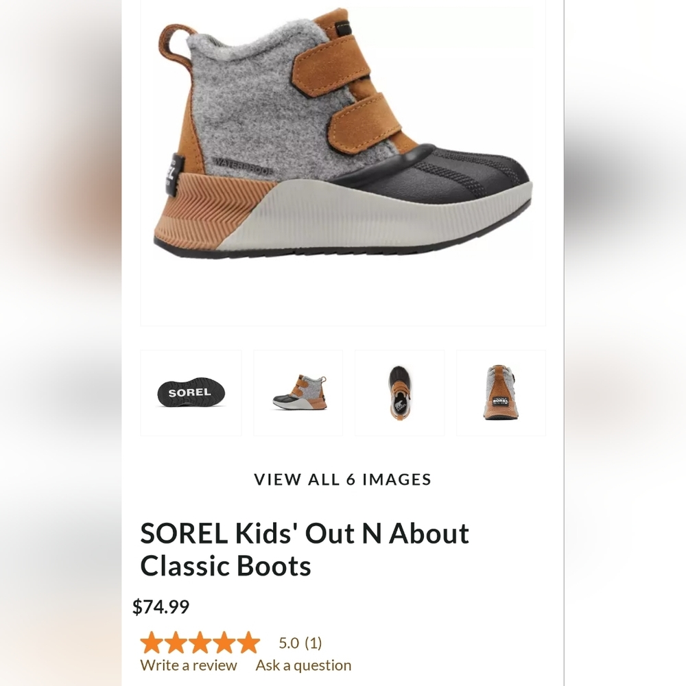 Sorel Out and About Waterproof Boot